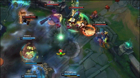 这波团战rng把所有五个大招全部都给到了ig的adc选手puff,而且打出了