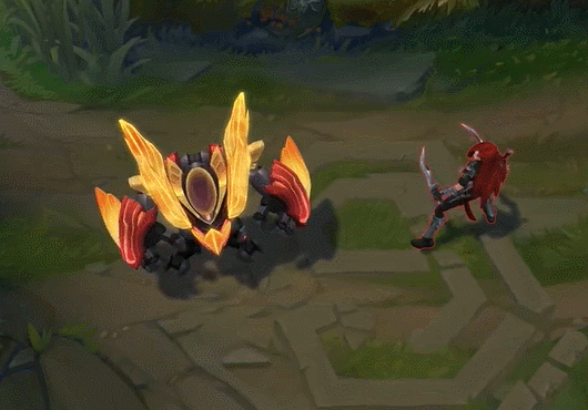 fpx冠军皮肤细节 doinb石头人跳舞