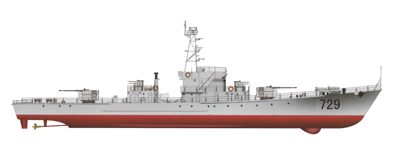 037猎潜艇对于早期的中国海军来说,猎潜艇几乎是数量最大,武器装备