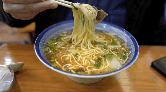 普通的牛肉面店.