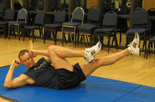 卷腹自行车属于卷腹运动的衍生动作,所以对核心肌群,腿部肌肉以及腹部