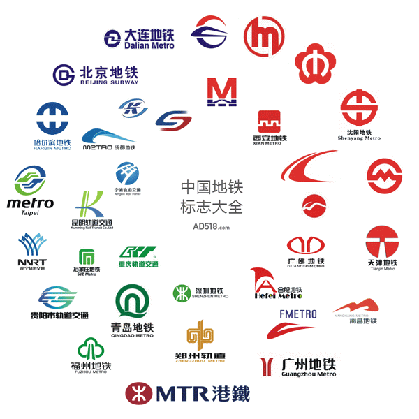 中国43个城市地铁标志及其含义!