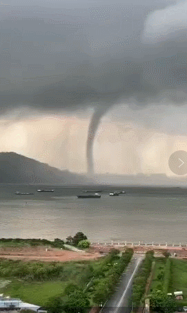 广东这里惊现"龙吸水"!_腾讯新闻