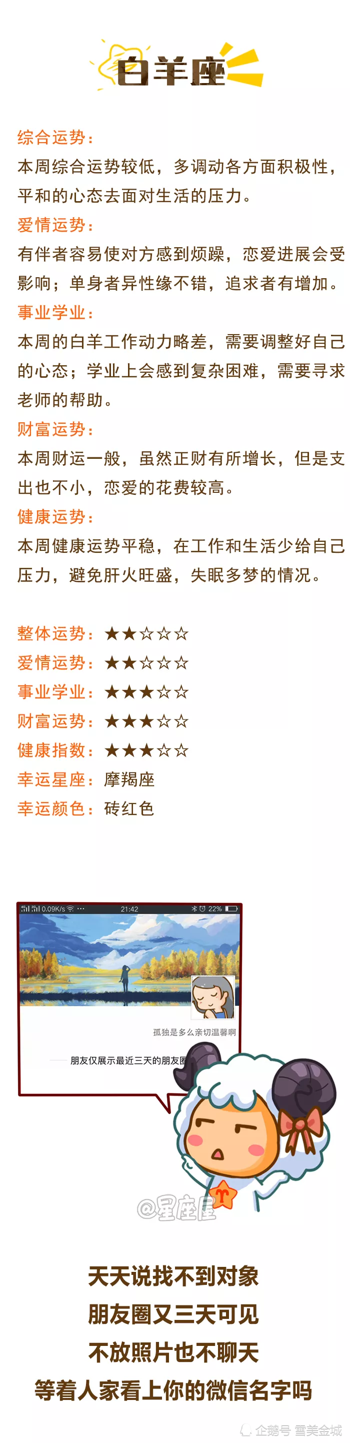 12星座一周运势 一定要看呀 腾讯新闻