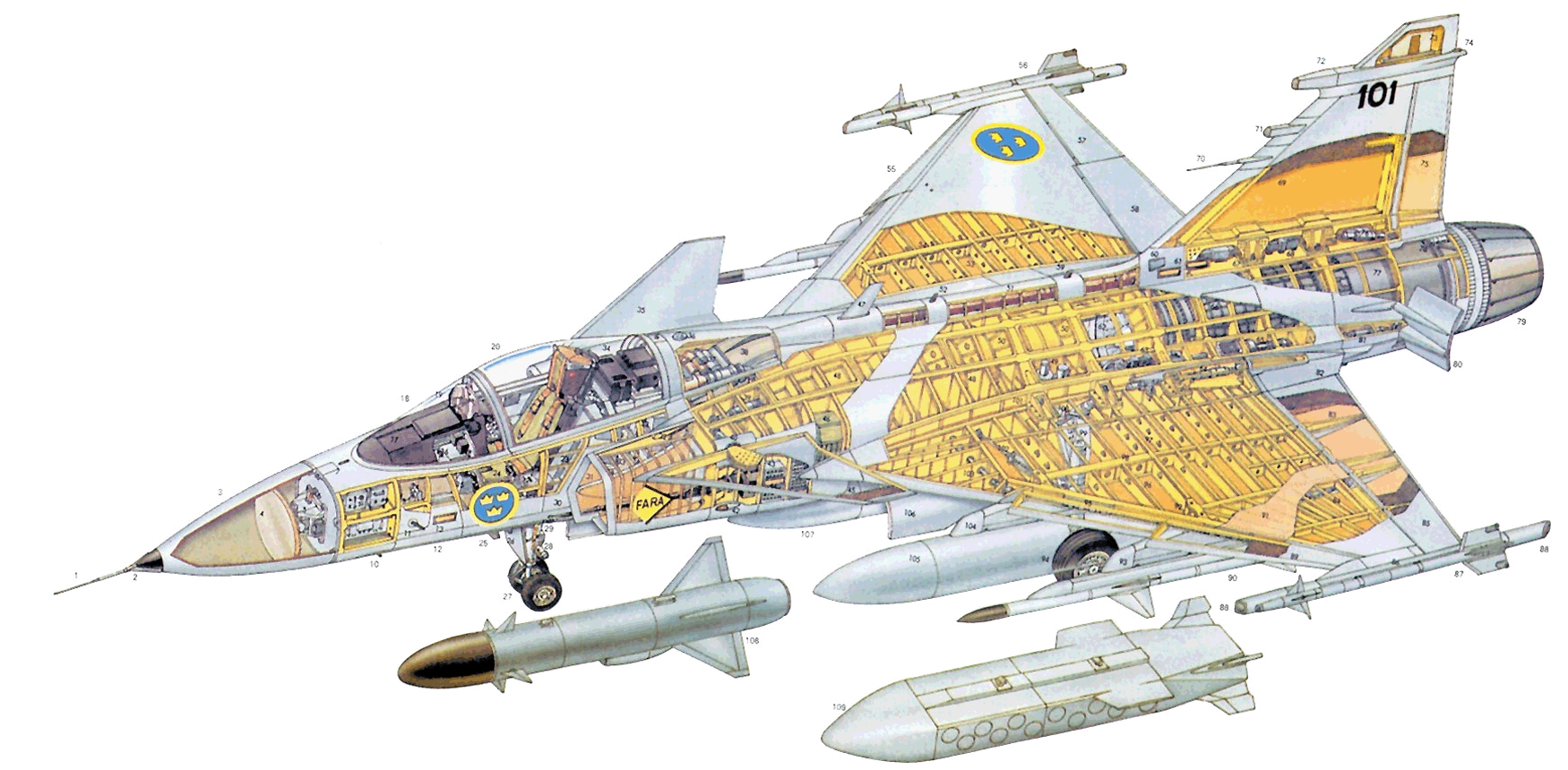 北欧战斗机雄风瑞典经典小钢炮名机jas39鹰狮战斗机