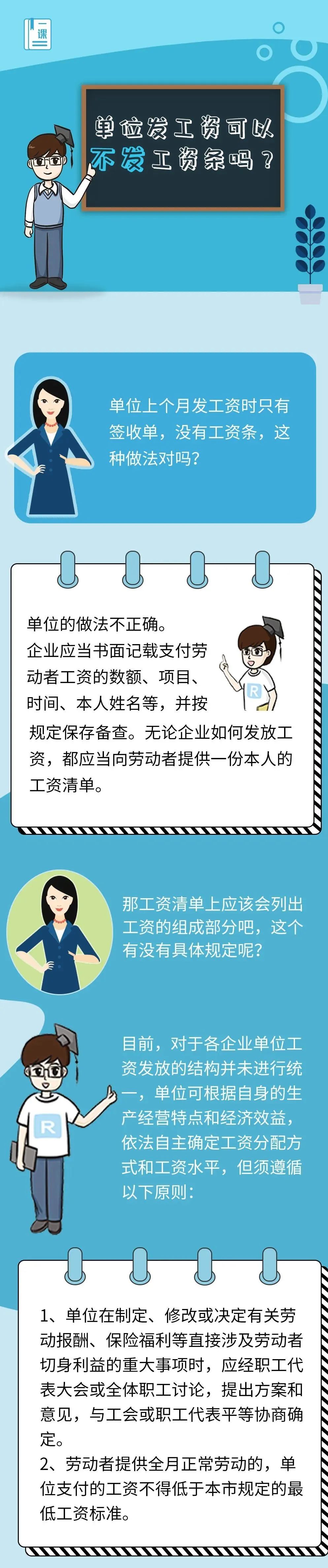 很重要 单位可以不发工资条吗 一次性讲清楚 腾讯新闻