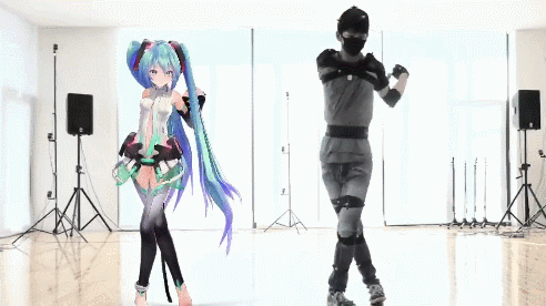 初音动作捕捉这也太帅了