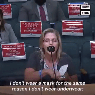 我不戴口罩跟不穿内衣理由一样,要透气!