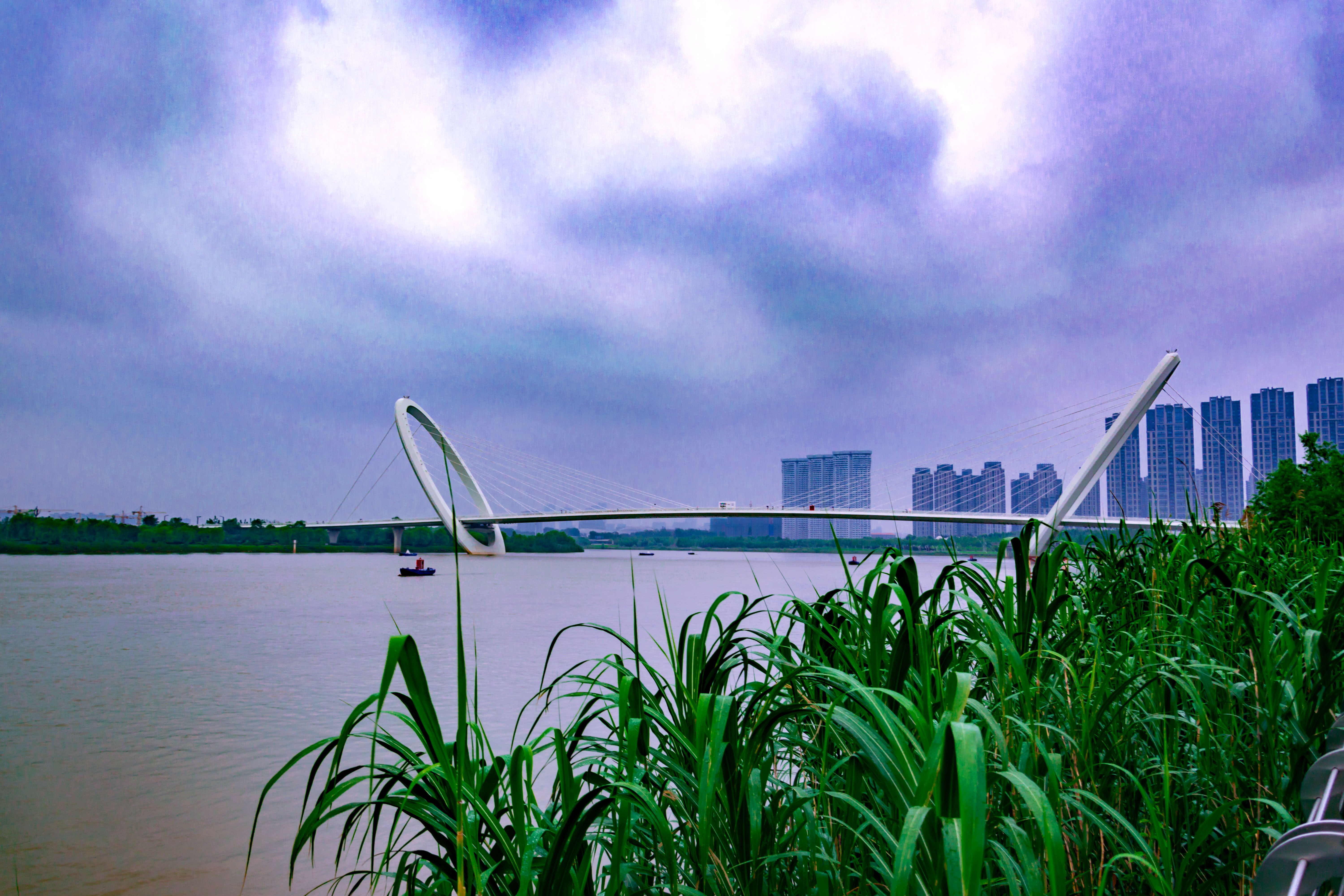 来到南京鱼嘴湿地公园,感受自然生态休闲生活