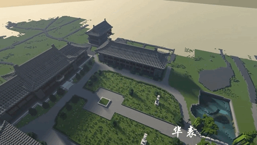 华表办公群楼北京大学西门"积木北大"里,每一栋建筑均根据实际精确