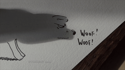 影子|他几笔就把影子画成了精，大人和孩子看完都直呼奇妙