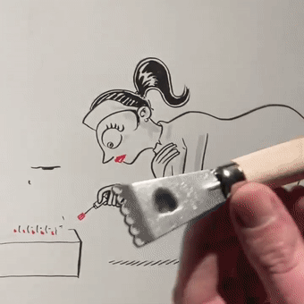 影子|他几笔就把影子画成了精，大人和孩子看完都直呼奇妙