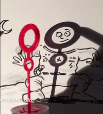 影子|他几笔就把影子画成了精，大人和孩子看完都直呼奇妙