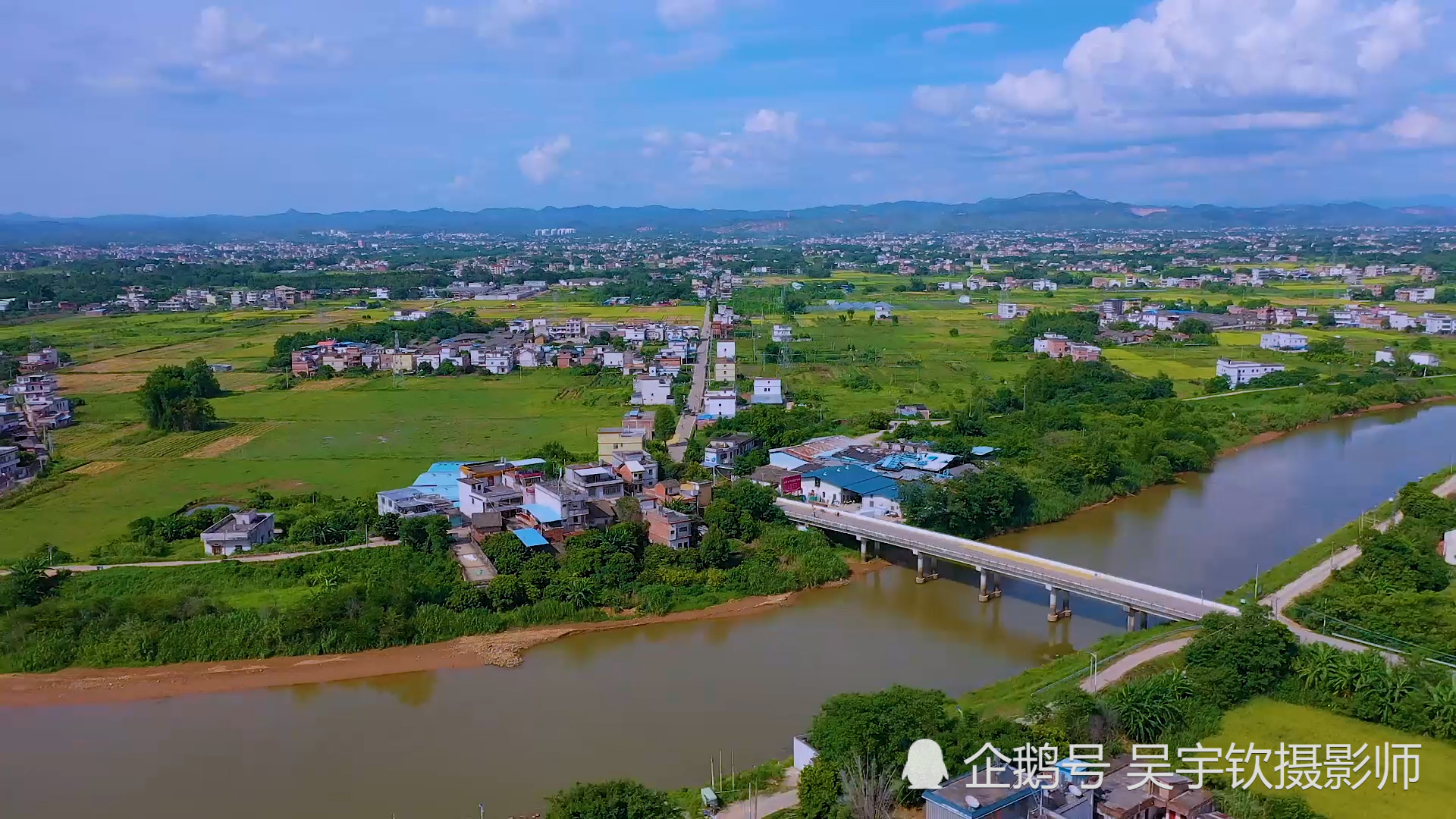 刁坊圩—航拍广东兴宁美丽的乡镇