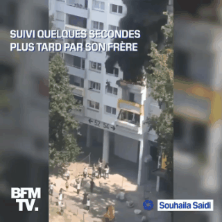 法国_社会|法国两名儿童火场奇迹逃生 跳下四楼被众人用手接住