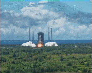 天问一号|奔向火星！“天问一号”刚刚一飞冲天，发射动图新鲜出炉