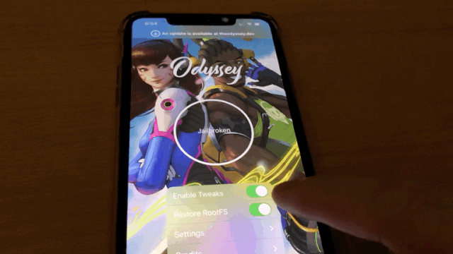 odyssey 越狱再次更新,双重引导降级