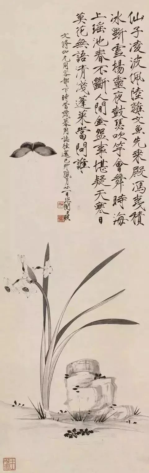 凌波仙子|国画中的水仙，太美了！