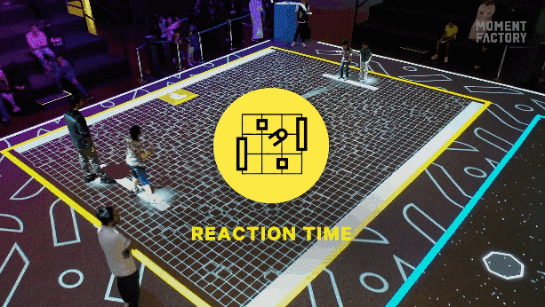 在这项多媒体互动游戏中,全年龄段的参观者都能沉浸其中进行游戏.