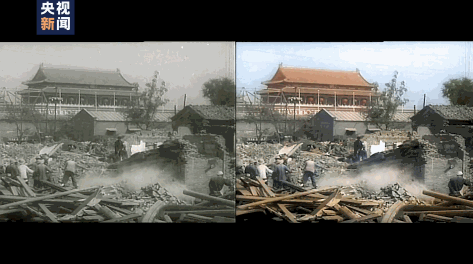 北京|震撼！AI修复60多年前建设北京大场面