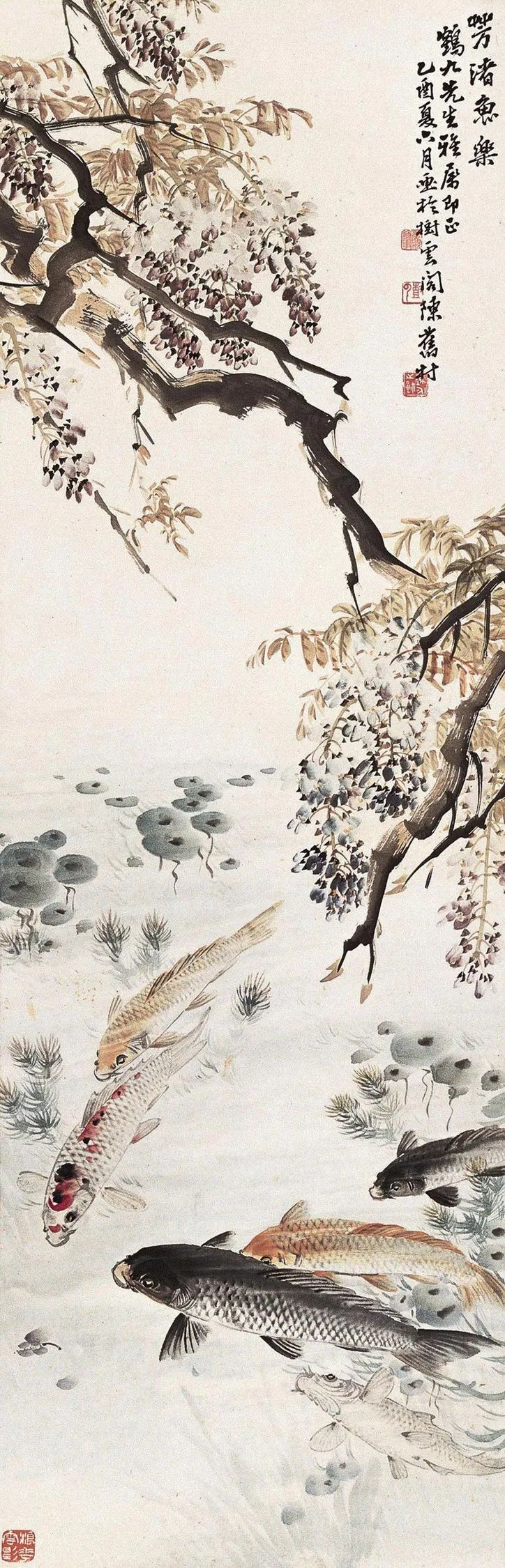 陈旧村|民国画鱼圣手，鲜为人知！