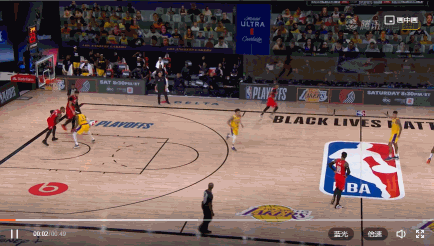 浓眉3111利拉德伤退湖人大胜开拓者将总比分扳为11