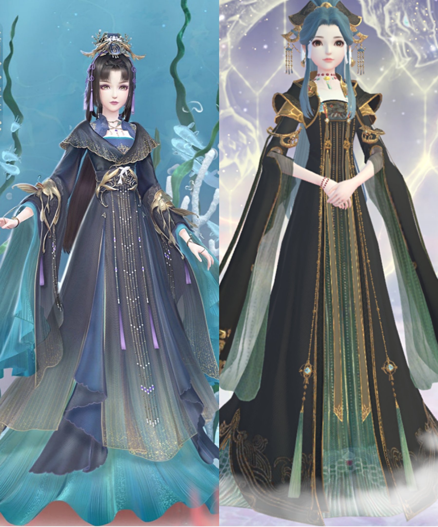 云裳羽衣二殿下是海带精被实锤迷之配色黑得五彩斑斓