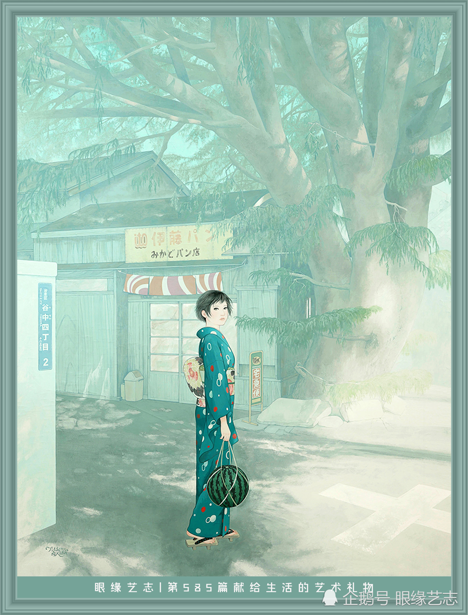 日本美人畫 源遠流長的和服美術 水粉畫中的和服麗人 互動頭條