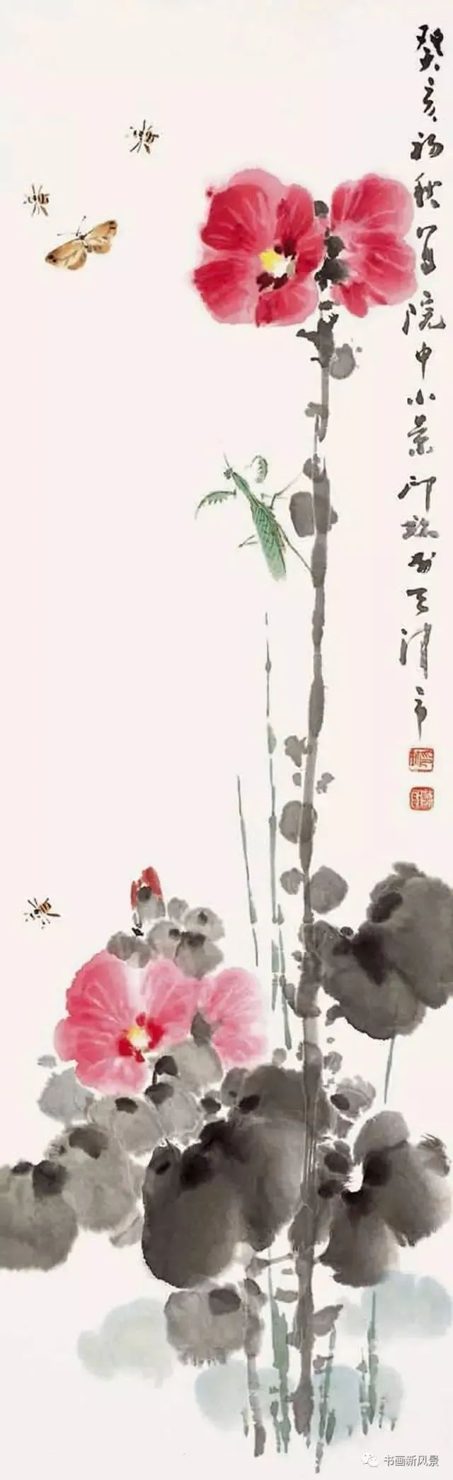 花鸟画|这位老先生的花鸟，色彩超美！