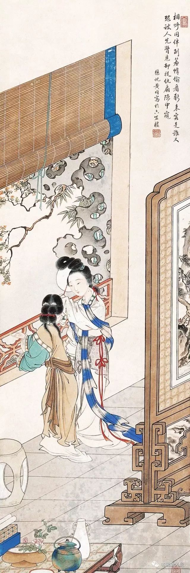 工笔|看看这位老教授画的美女美不美？