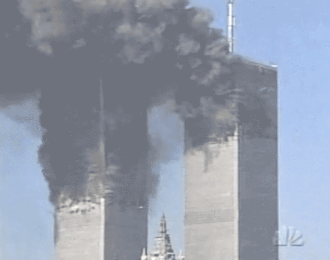 "911事件"时拍摄的一些不常见的照片,照片中美国总统被告知美国世贸