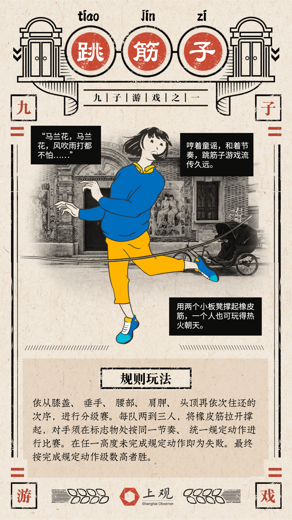 这些经典的上海弄堂游戏,看你"来噻"不"来噻"