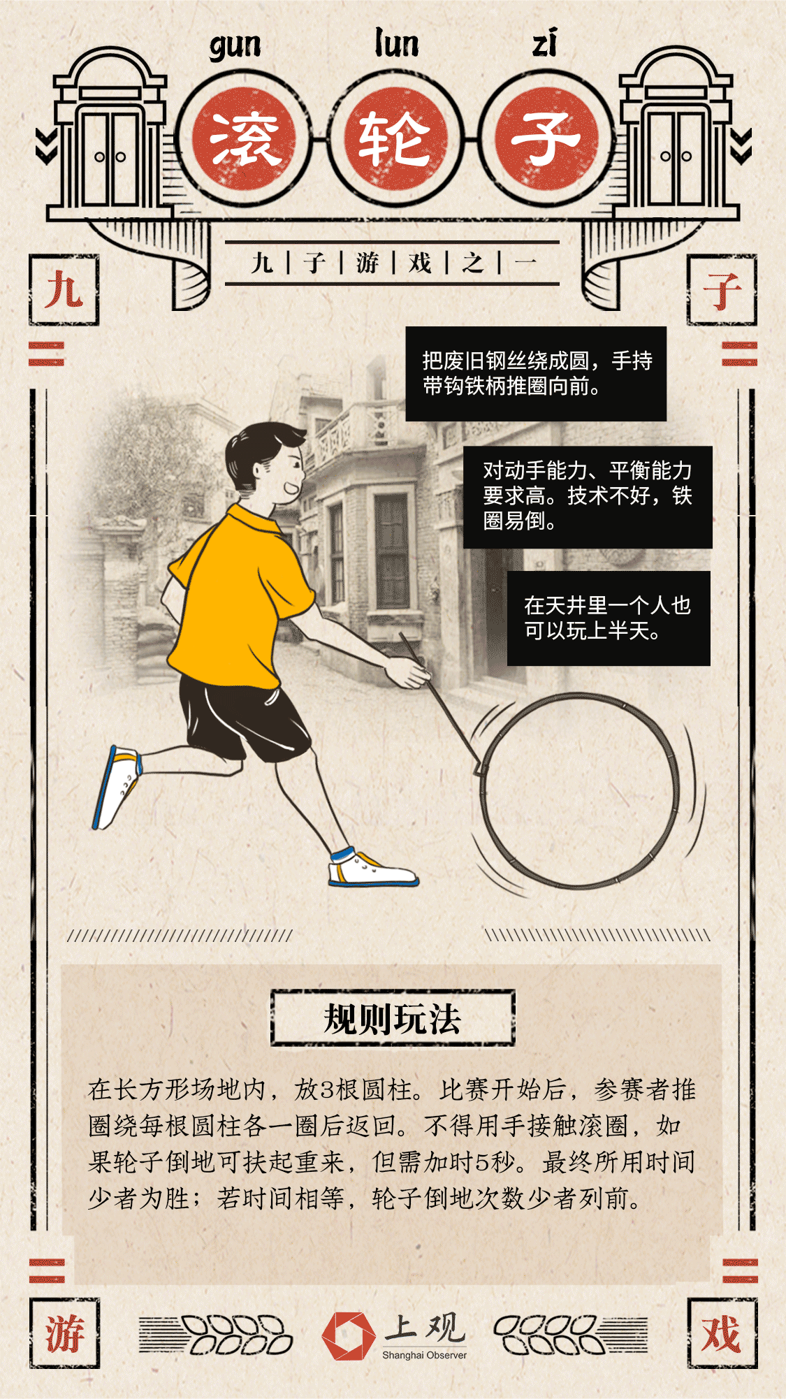 这些经典的上海弄堂游戏看你来噻不来噻