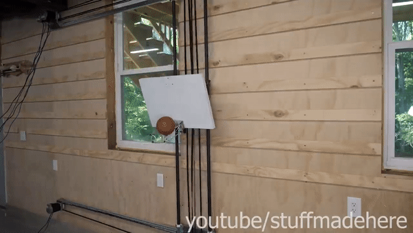 shane|闭着眼睛都能投进！3D遥感、轨迹追踪，这个小哥做了个“百发百中”篮球框