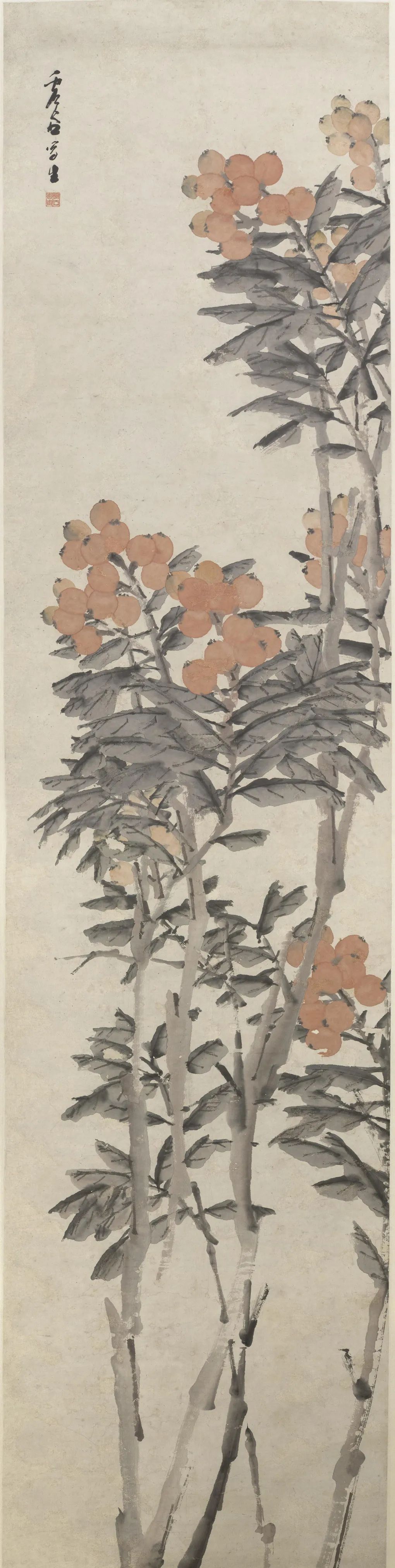 画家|《枇杷图》轴 虚谷-中国名画鉴赏语音讲解