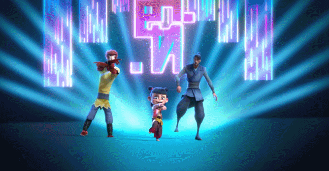 姜子牙|姜子牙哪吒敖丙大圣跳舞，歌词里全是彩蛋，金箍棒大战火尖枪