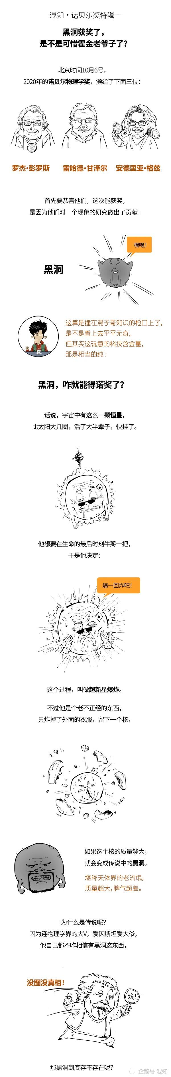 诺贝尔物理学奖|黑洞获奖了，是不是可惜霍金老爷子了？