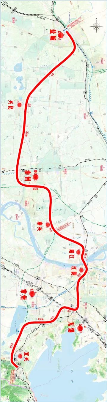 靖江高铁最新消息拟设靖江东站盐泰锡常宜铁路和北沿江高铁互联互通