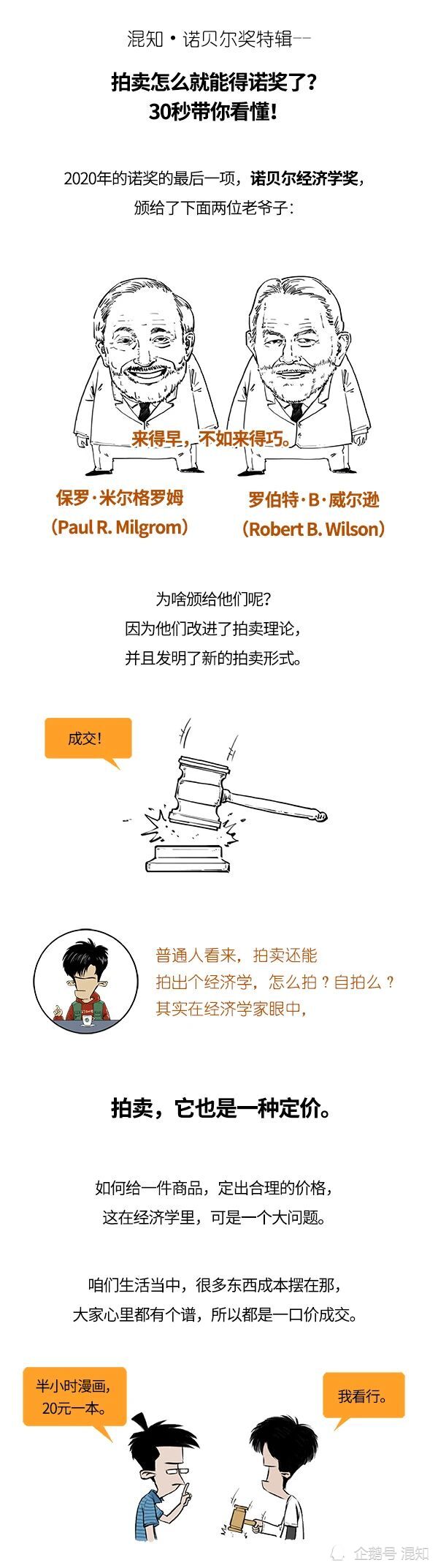 诺贝尔经济学奖|拍卖怎么就能得诺奖了？30秒带你搞懂