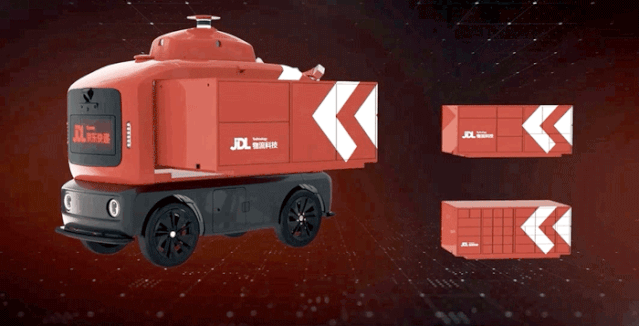 这款全新的红色"机器人小哥"正是今年京东物流与常熟在自动驾驶技术