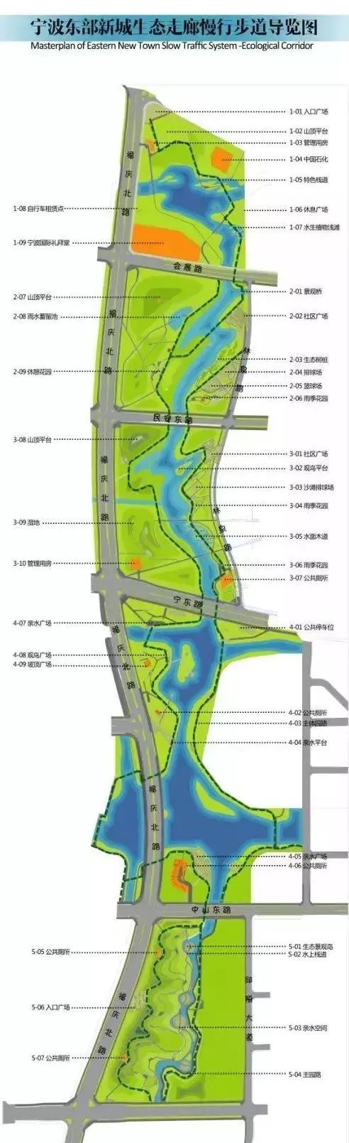 宁波生态走廊平面图图片
