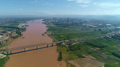 黄河从靖远流过