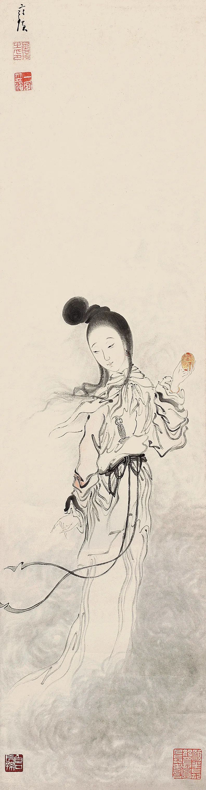 齐白石|【保利拍卖2020秋拍】 大师笔下的美人儿