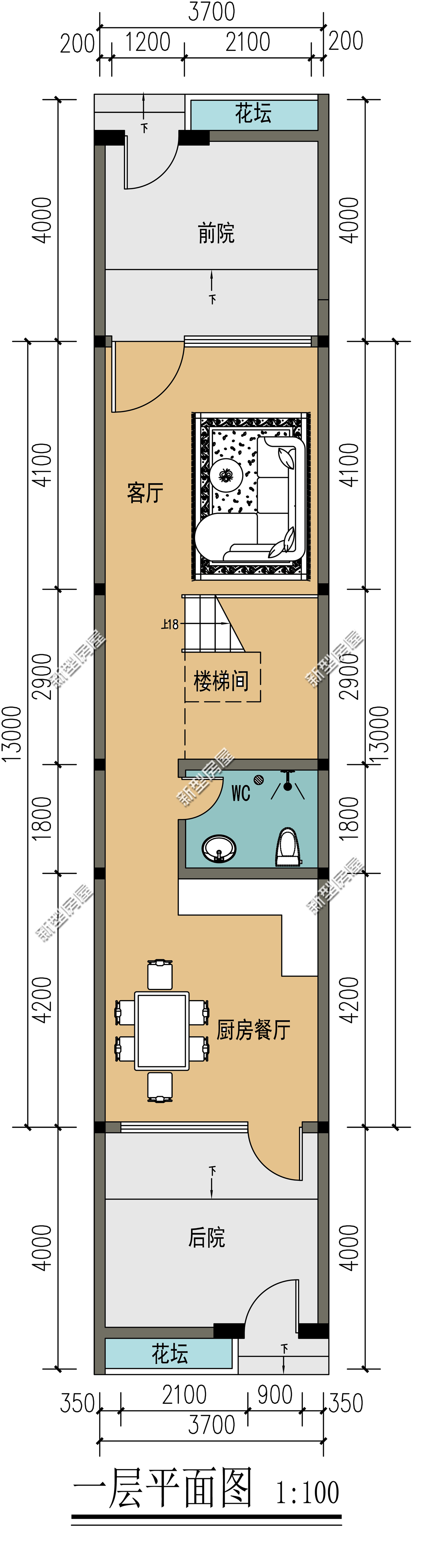 農村寬4米長13米的宅基地該怎樣設計