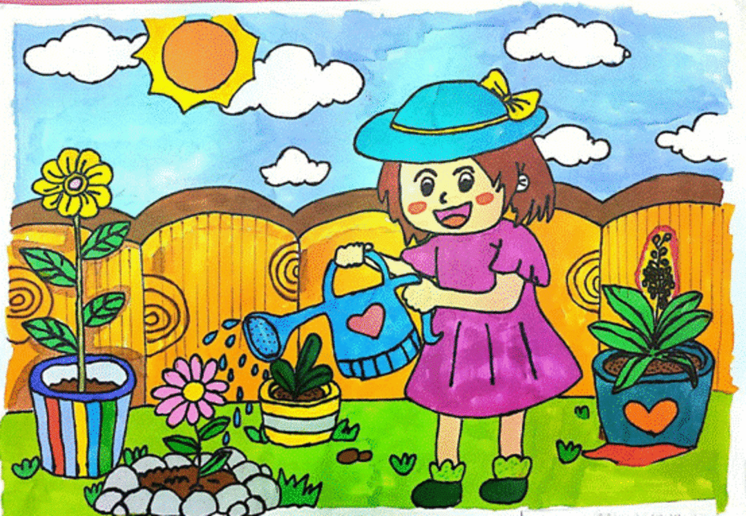 锄草等劳动过程,体现了学生积极向上的精神风貌,激发了师生对绘画的