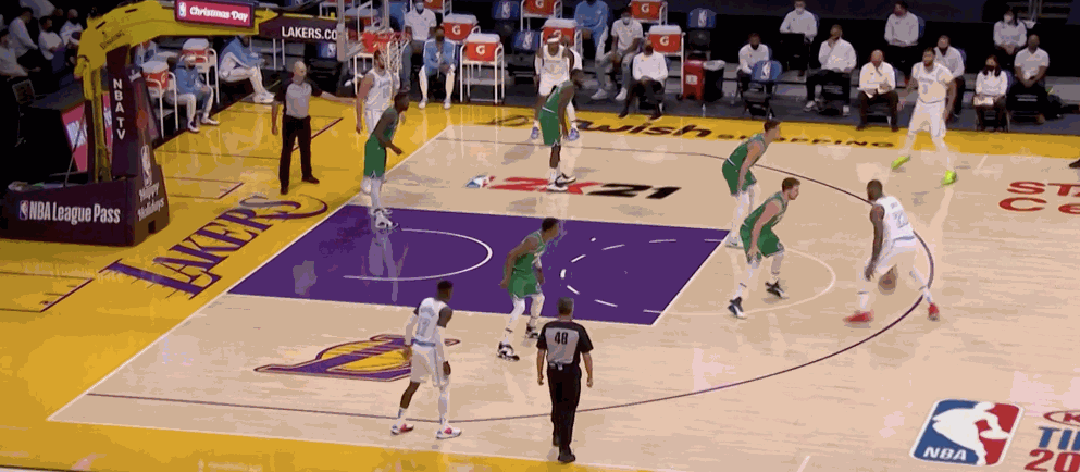 欺负人35岁詹姆斯连续碾压21岁东契奇浓眉哥遭肘击挂彩