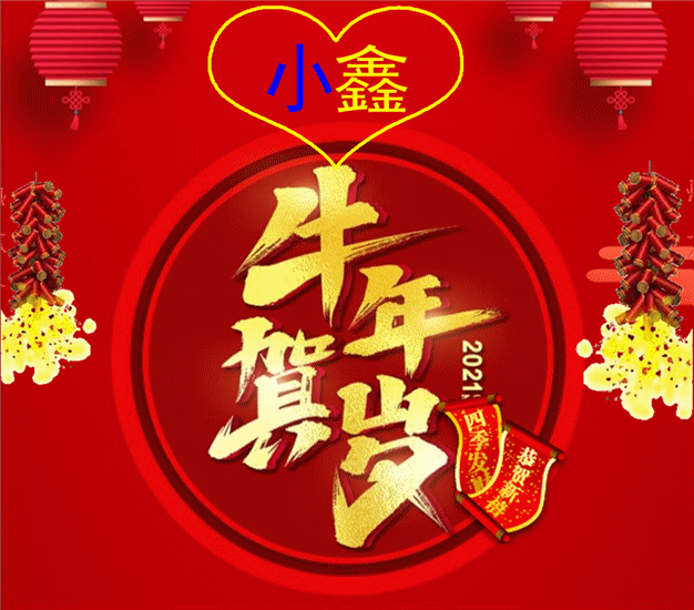 2021牛年贺岁姓氏头像十