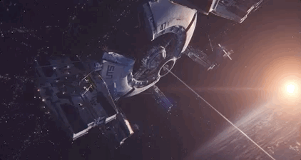 太空迪厅,满天飞的宇宙飞船……甚至包括外骨骼武装机甲.