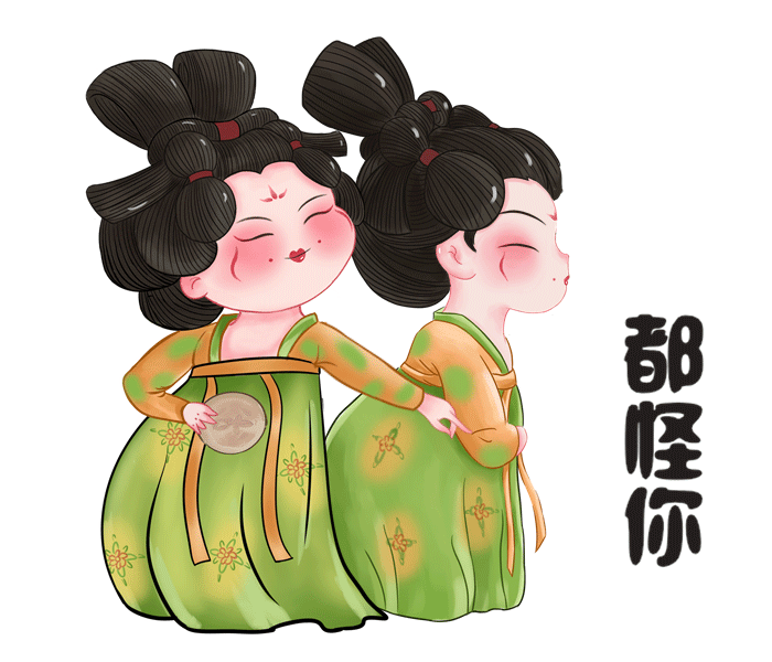 河南春晚《唐宫夜宴》舞蹈节目中 走红网络的唐宫小姐姐, 其表情包的