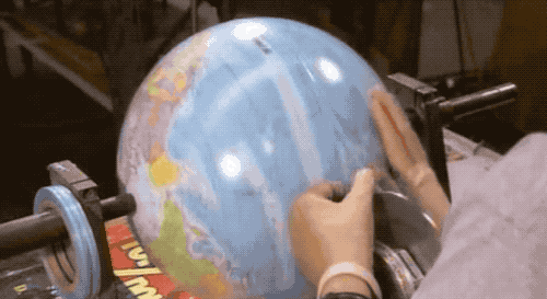 地球仪|机器压成的地球仪，纸张怎么完美贴合成曲面？